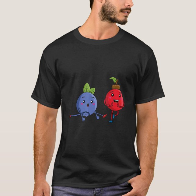 Camiseta Veggie Power Berries Fuerza Vegan Proteve (Anverso)