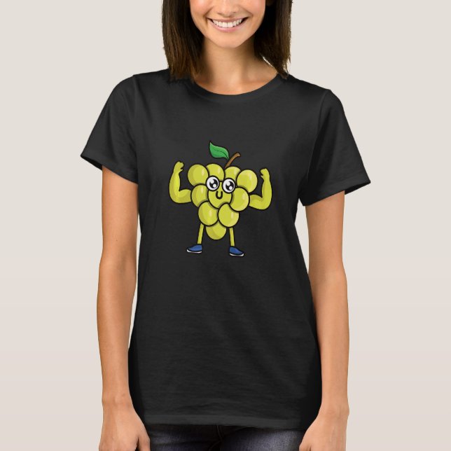 Camiseta Veggie Power Light Grapes Power Vegan Protein Vega (Anverso)