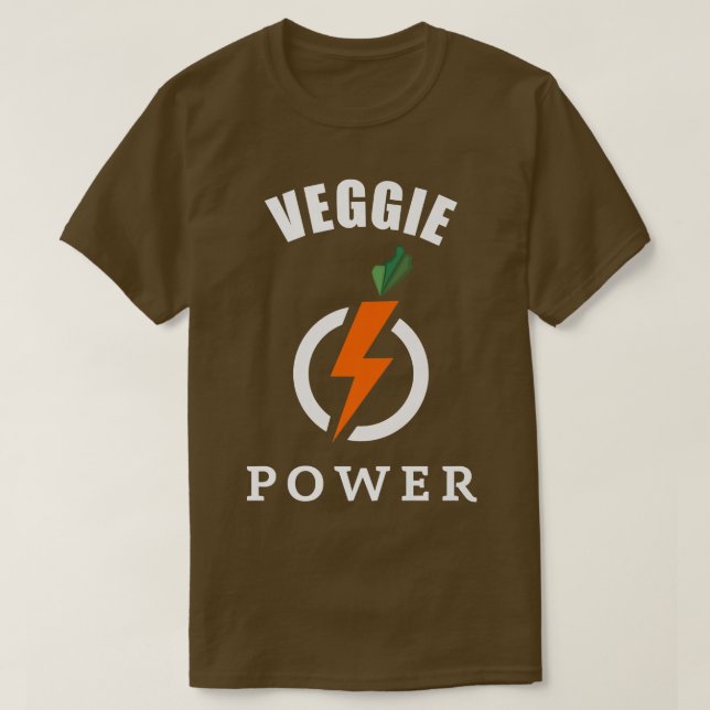 Camiseta Veggie Power Vegetarian (Diseño del anverso)
