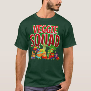 Camiseta Veggie Squad Shirt Retro Vegetable Vegan Ve