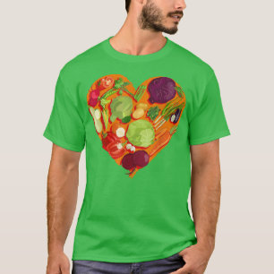 Camiseta Veggie Vegan Love Vegetales Lover