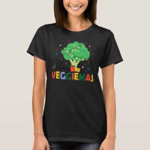 Camiseta Veggiemas Broccoli Árbol de Navidad Mundo Vegetari