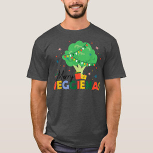 Camiseta Veggiemas Broccoli Árbol de Navidad Mundo Vegetari