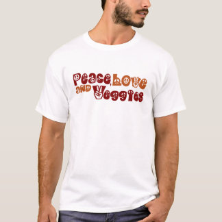 Camiseta Veggies del amor de la paz
