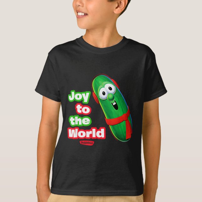 Camiseta Veggietales Joy To The World Larry The Cuber  (Anverso)