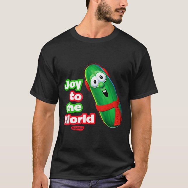 Camiseta Veggietales Joy To The World Larry The Cuber  (Anverso)