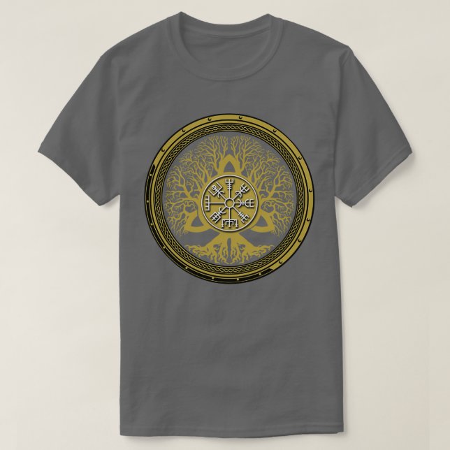 Camiseta Vegvisir and Tree of Life Yggdrasil 1 (Diseño del anverso)
