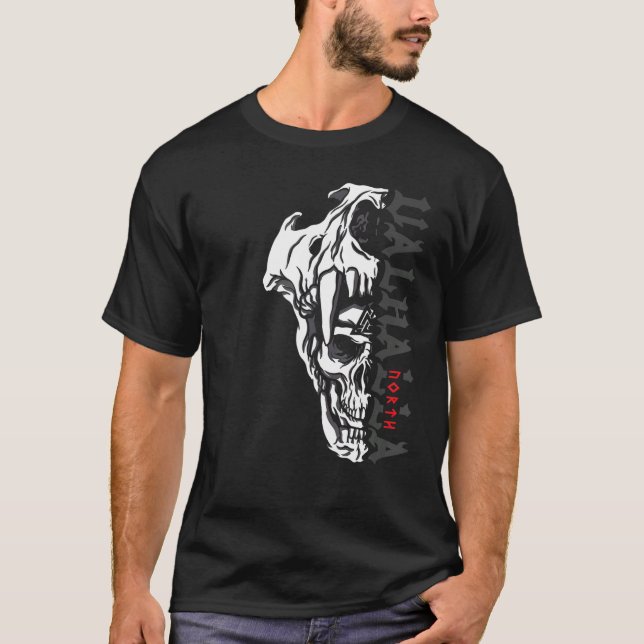 Camiseta Vegvisir del Valhalla del Norte Viking Dios Nórdic (Anverso)