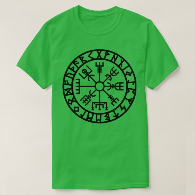 Camiseta Vegvisir Futhark Ejecuta Vikings Navigator Essenti (Diseño del anverso)