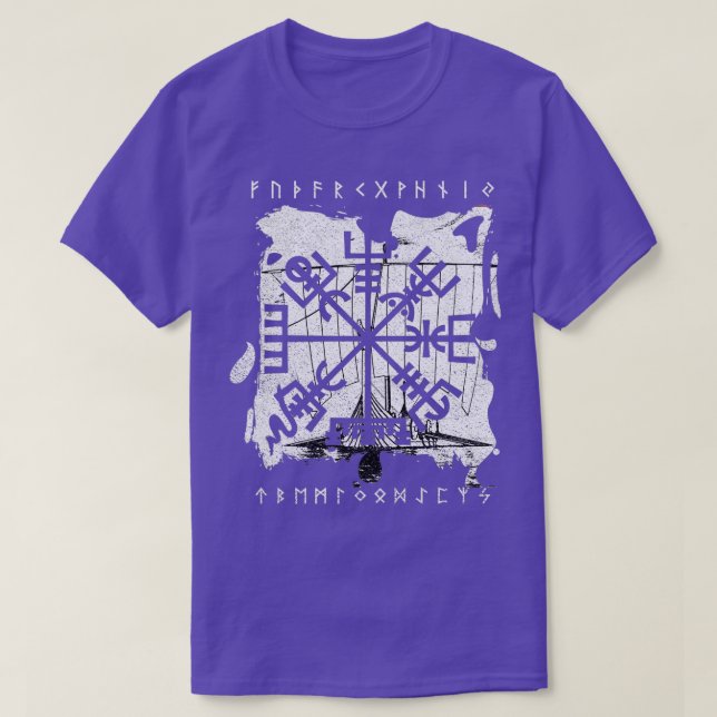 Camiseta Vegvisir Viking Navigation Compass (Diseño del anverso)