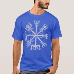Camiseta Vegvisir Viking Rune Mitología de Viking Blanco