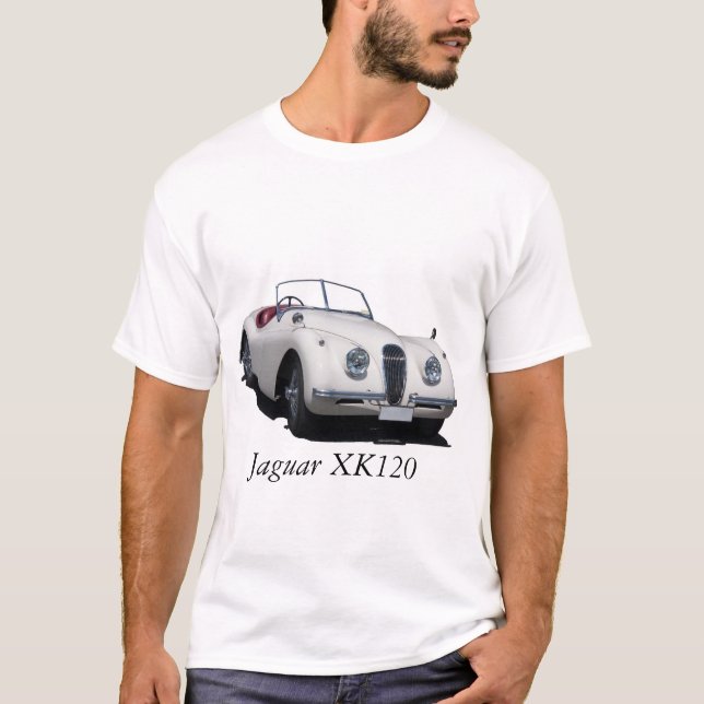 Camiseta Vehículo clásico Jaguar XK120 (Anverso)