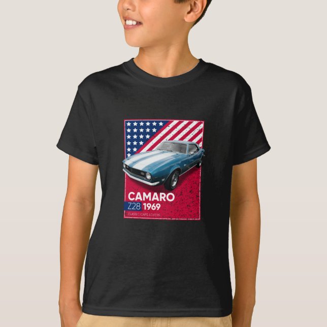 Camiseta Vehículo clásico Z28 1969 (Anverso)
