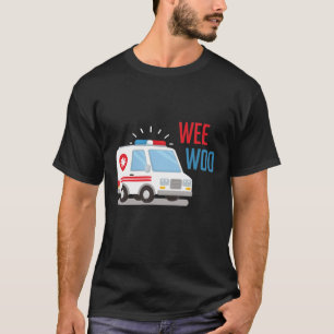 Camiseta Vehículo de ambulancia paramédica fue woo Hospit