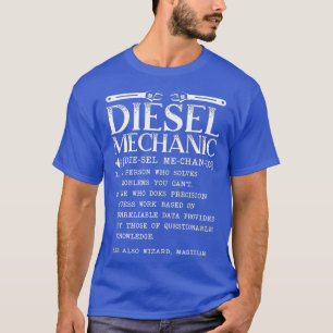 Camiseta Vehículo de automóvil diesel de definición mecánic