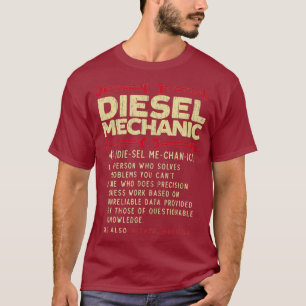 Camiseta Vehículo de automóvil diesel de definición mecánic
