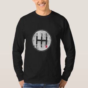 Camiseta Vehículo de conducción manual con palo de transmis