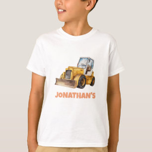 Camiseta Vehículo de Construcción de Nombre Personalizado B