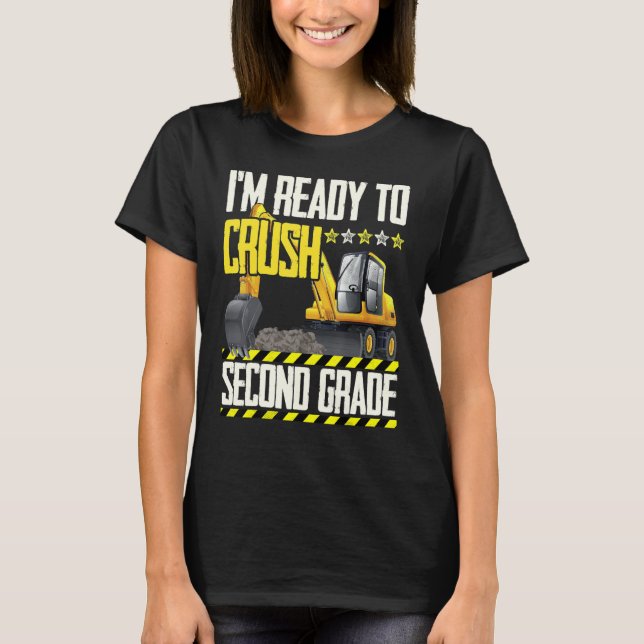 Camiseta Vehículo De Construcción De Tractores Listo Para A (Anverso)