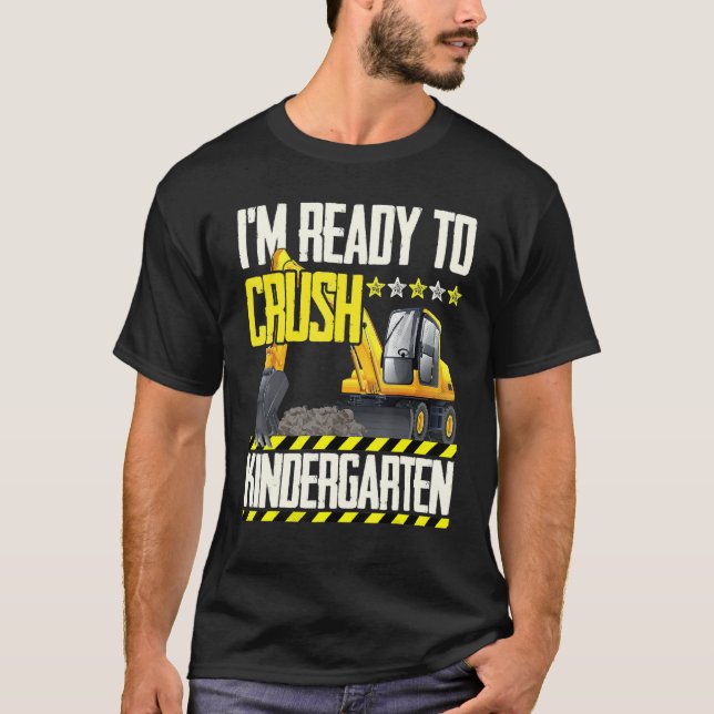 Camiseta Vehículo De Construcción De Tractores Listo Para A (Anverso)