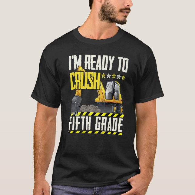 Camiseta Vehículo De Construcción De Tractores Listo Para A (Anverso)