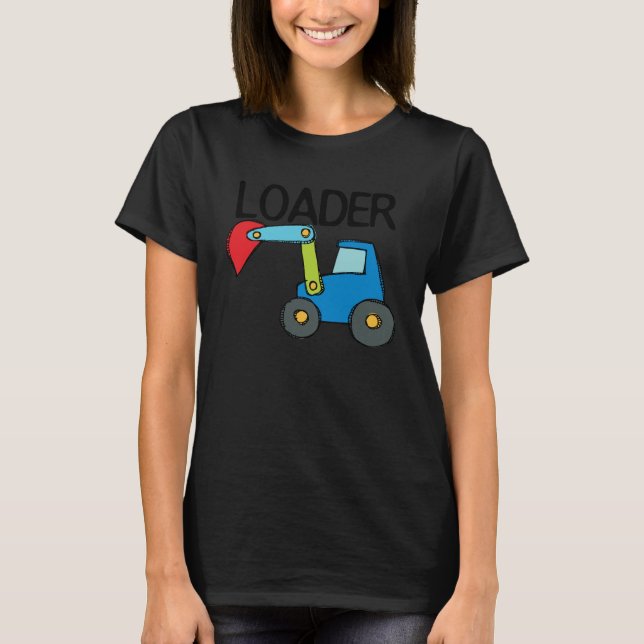Camiseta Vehículo de construcción del cargador (Anverso)