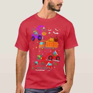 Camiseta Vehículo de Construcción Halloween Hallothanksmas