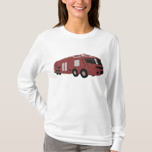 Camiseta Vehículo de mando futurista rojo de ciencia ficció