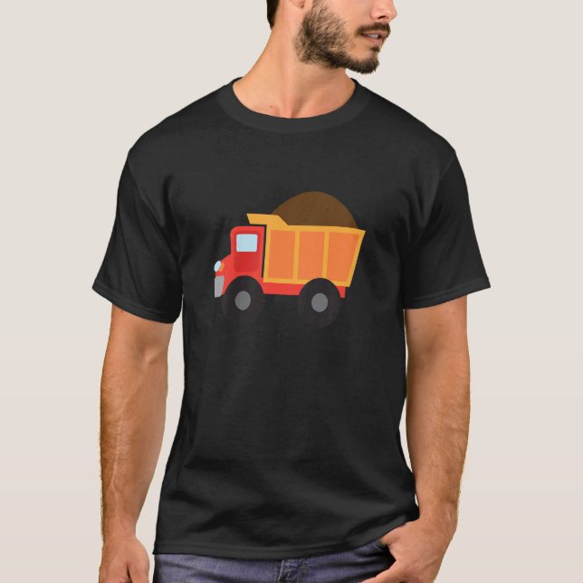 Camiseta Vehículo de trabajo para niños de construcción de  (Anverso)