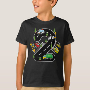 Camiseta Vehículo de transporte de cumpleaños para niños de