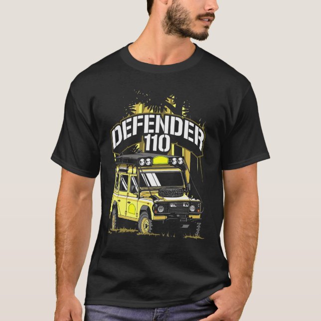 Camiseta Vehículo de viaje Defender Off Road Roof Tent Tee (Anverso)