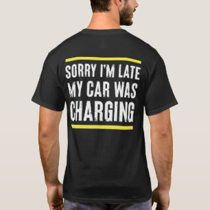 Camiseta Vehículo Eléctrico Coche Ev Para Hombres Mujeres