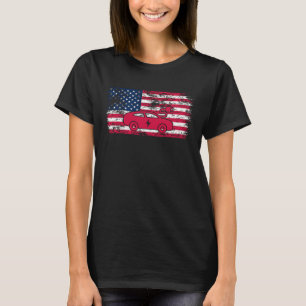 Camiseta Vehículo eléctrico EV Patriota De Bandera Eléctric