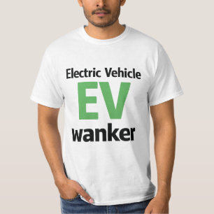 Camiseta Vehículo Eléctrico VE Fanfarrón Divertida Broma An