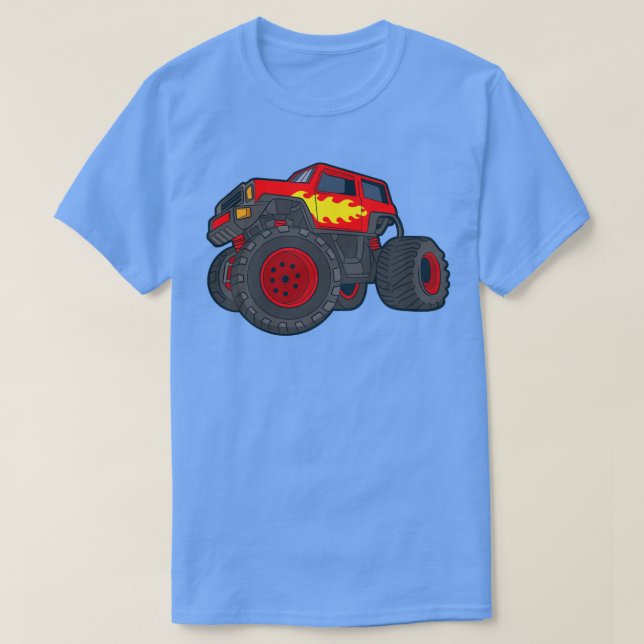 Camiseta Vehículo gigante de monstruos para niños Show Car  (Diseño del anverso)