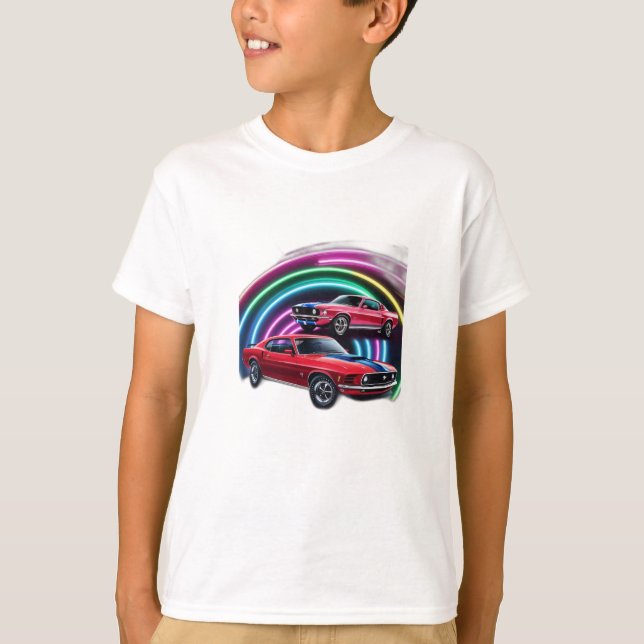 Camiseta vehículo muscular clásico (Anverso)