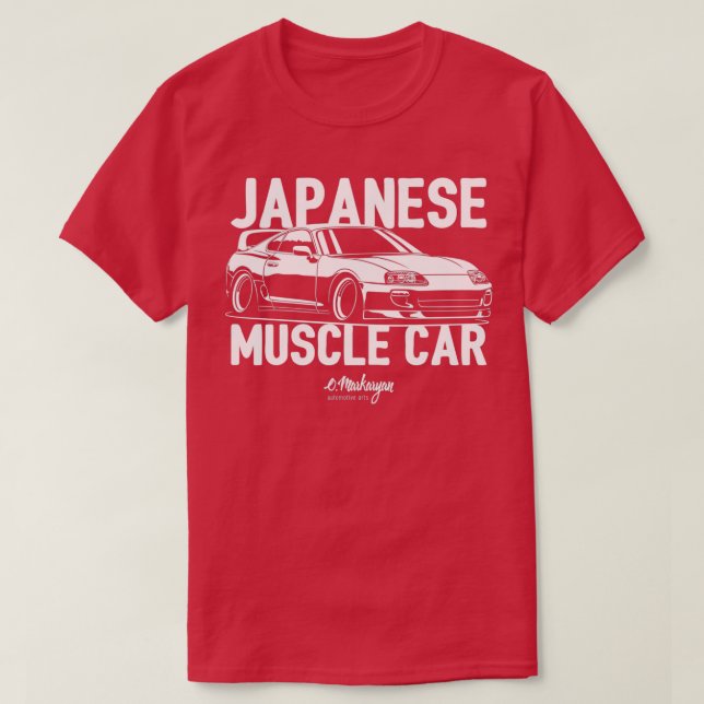 Camiseta Vehículo muscular japonés (Diseño del anverso)