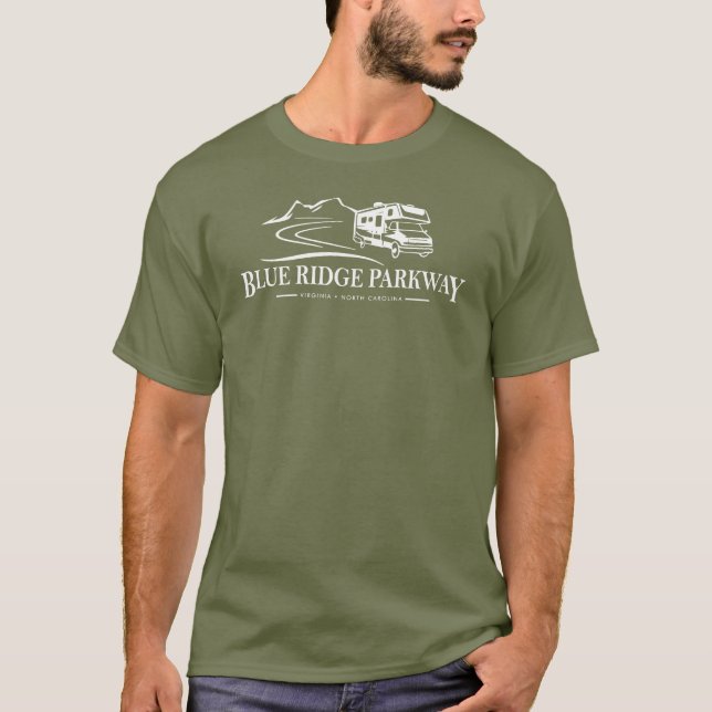 Camiseta Vehículo recreativo Blue Ridge Parkway (Anverso)