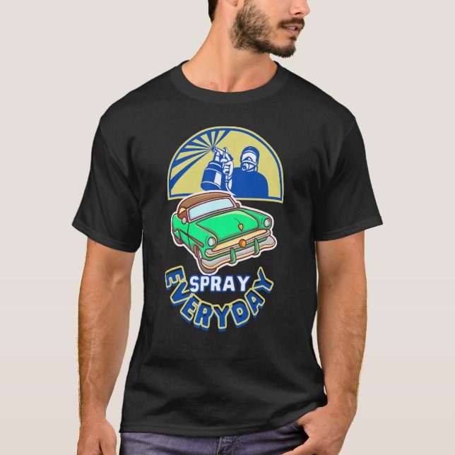 Camiseta vehículo Sprayer pintor de coches Spray Everyday A (Anverso)