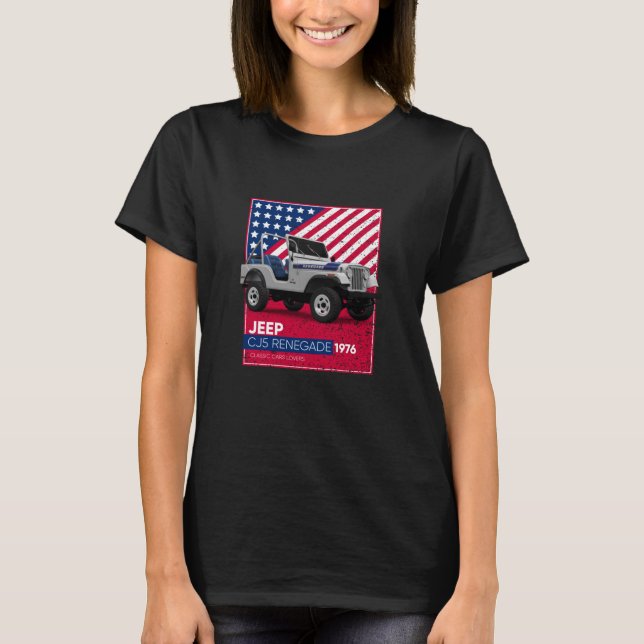 Camiseta Vehículos clásicos CJ5 Renegade 1976 (Anverso)