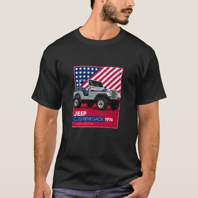 Camiseta Vehículos clásicos CJ5 Renegade 1976 (Anverso)