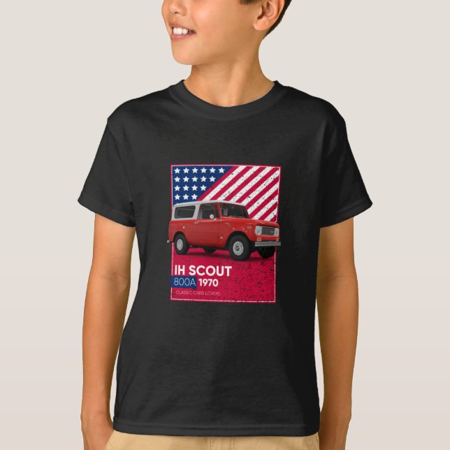 Camiseta Vehículos clásicos IH Scout 800A 1970 (Anverso)