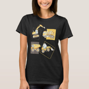 Camiseta Vehículos De Construcción Camiones De Construcción