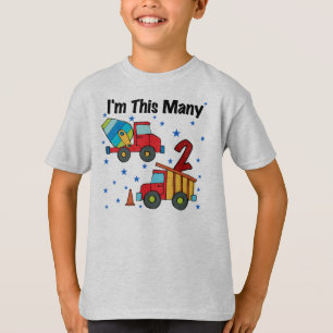 Camiseta Vehículos de construcción Regalos de cumpleaños 2