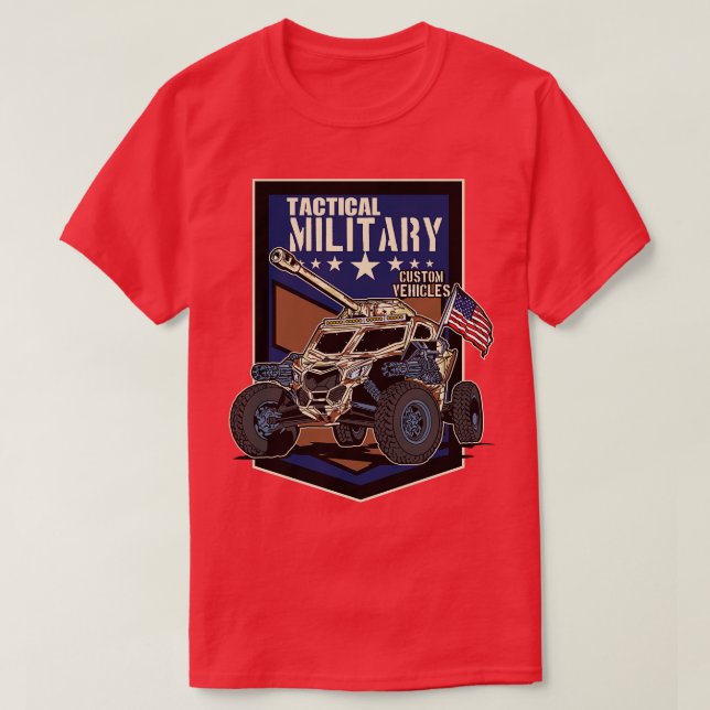 CAMISETA VEHÍCULOS PERSONALIZADOS MILITARES (Diseño del anverso)