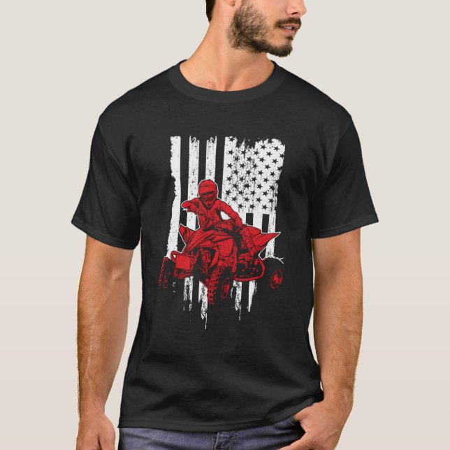 Camiseta Vehículos todo terreno Cuatro Ruedas Atv American  (Anverso)