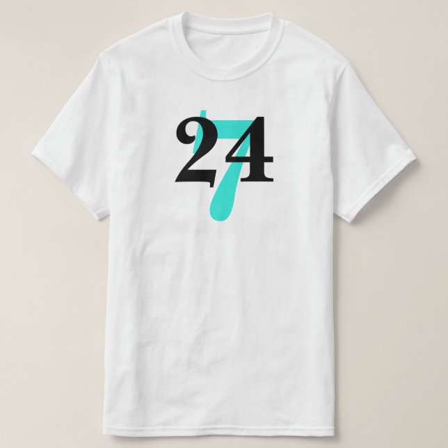 Camiseta Veinticuatro Siete 247 (Diseño del anverso)