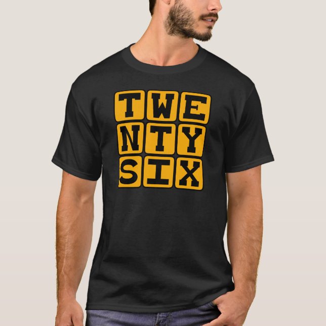 Camiseta Veintiséis, Número 26 (Anverso)