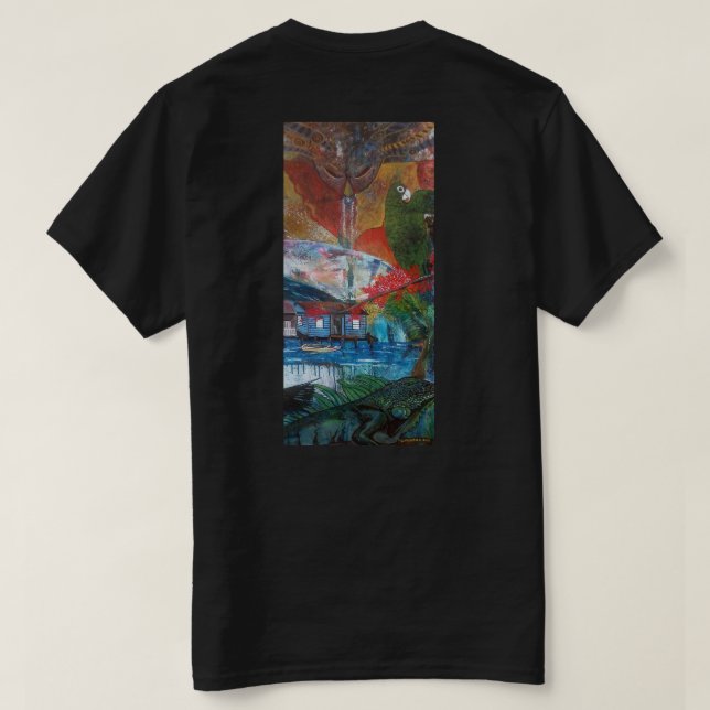 Camiseta vejigante (Reverso del diseño)