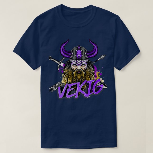 Camiseta vekig Valhalla 1 (Diseño del anverso)